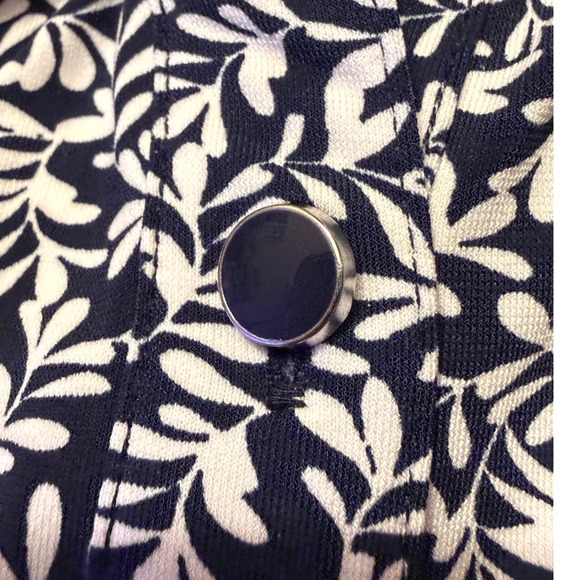 Appleseeds Womens Size S Floral Print Button Front Collared Long Sleeve Tunic - Picture 6 of 6